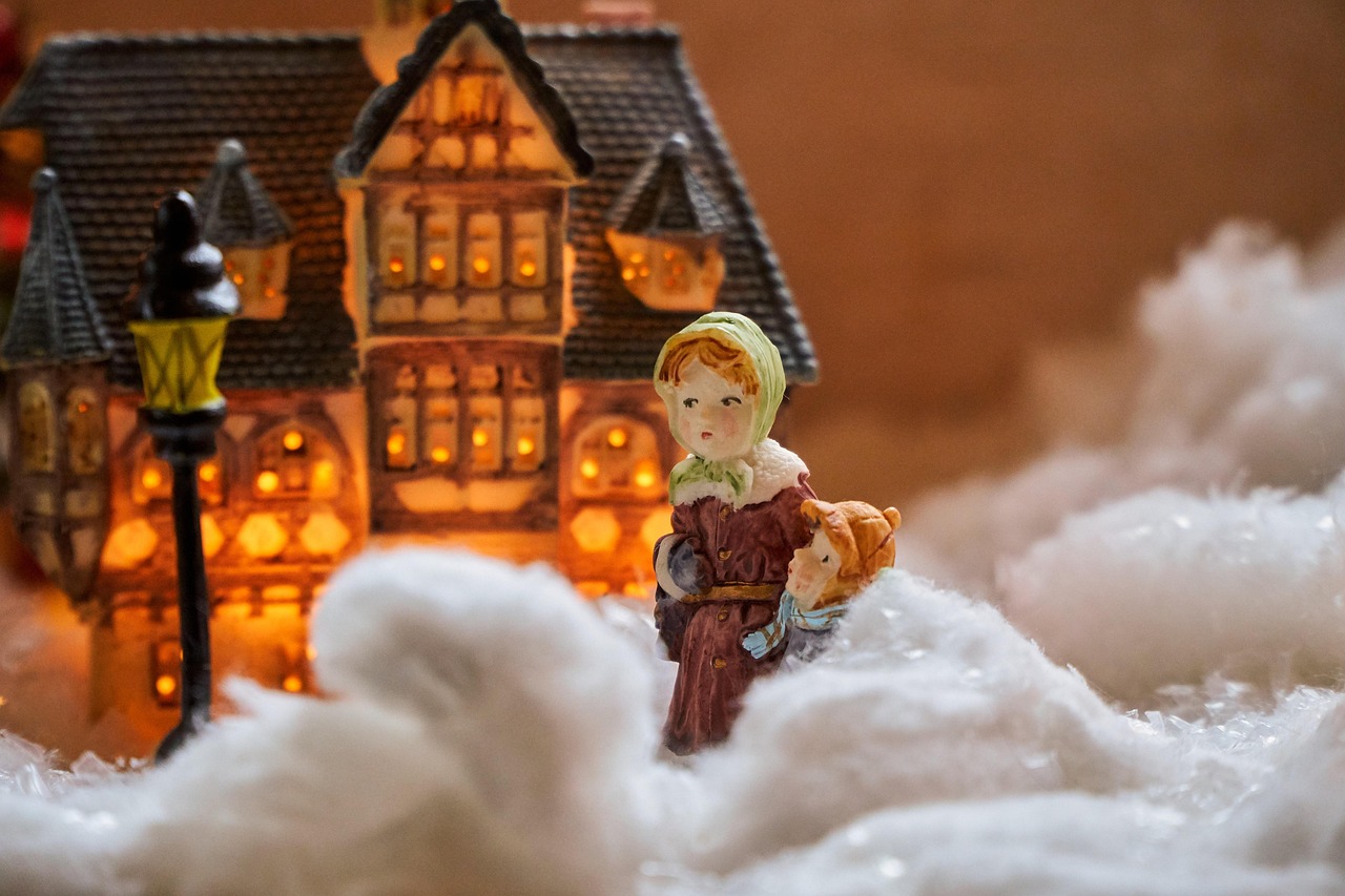 Adventsfenster 3. & 4. Klassen "Weihnachtsstadt"